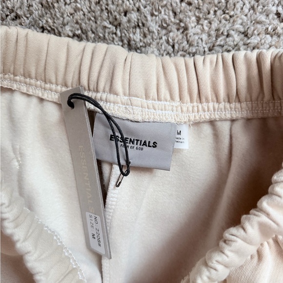 Essentials Beige Drawstring Sweatpants - Picture 4 of 6